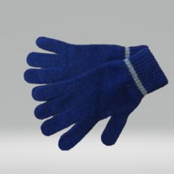 BLUE AND SILVER GLOVES 100% LAMBSWOOL